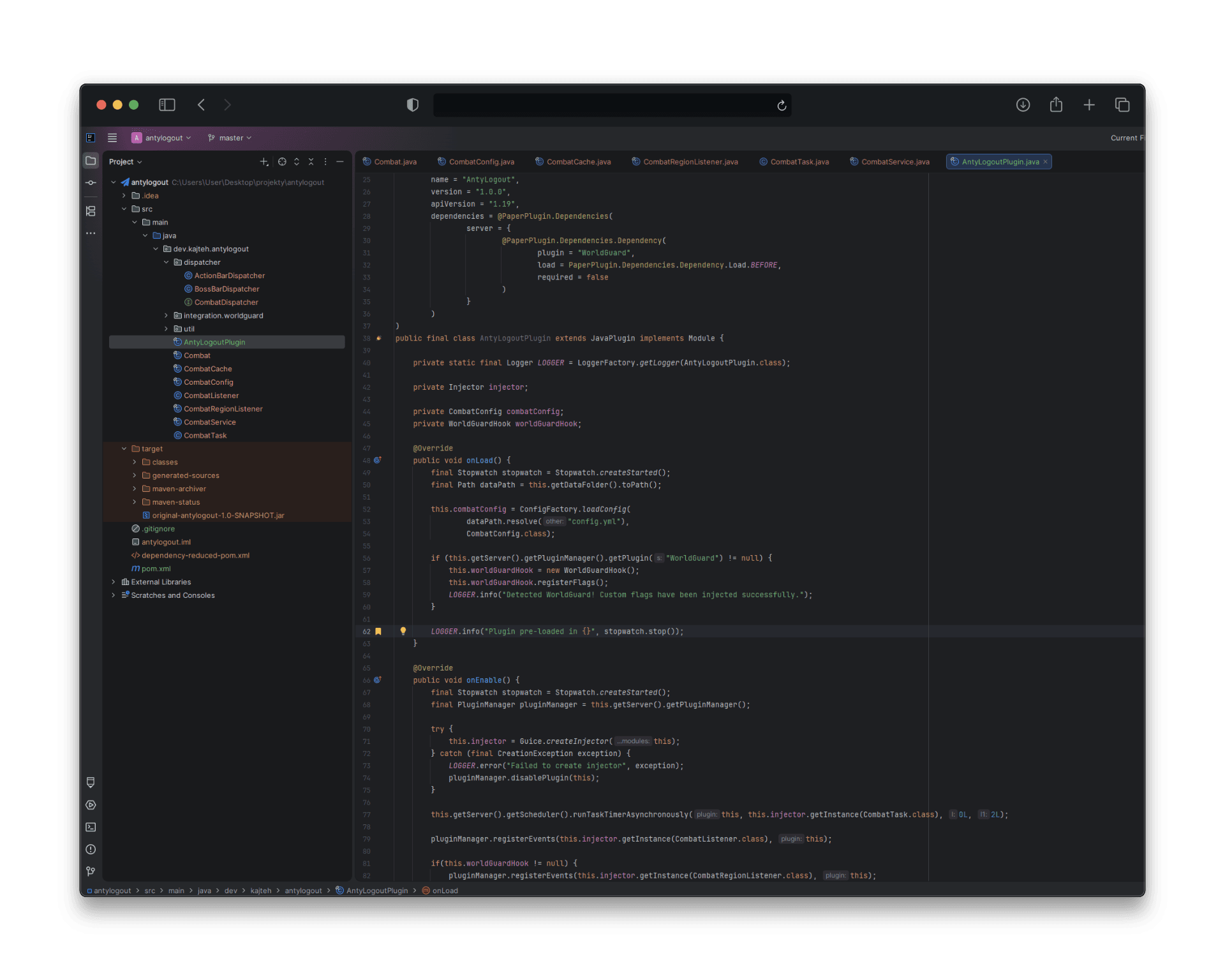 AntyLogout Preview